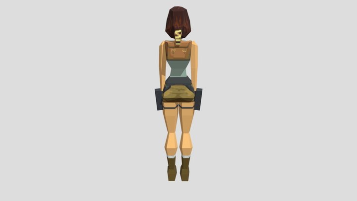PC Computer - Tomb Raider - Lara Croft 3D Model