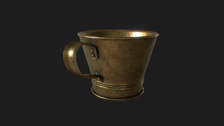 Old Metal Cup 3D Model