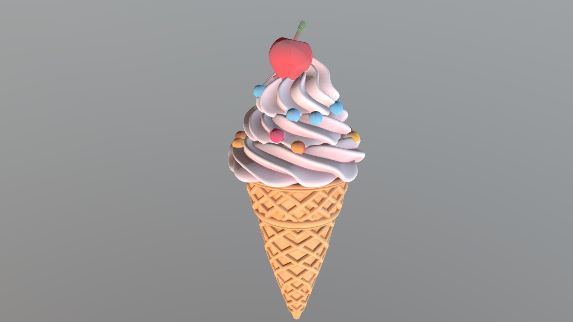 Ice cream - Download Free 3D model by Chenchanchong [f392986] - Sketchfab