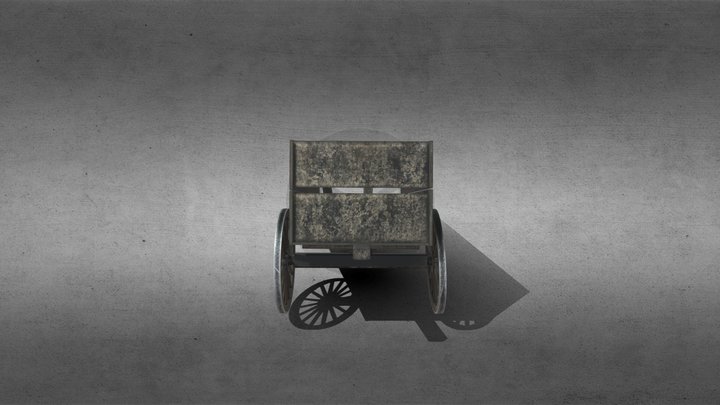 Wrecked Wagon 3D Model