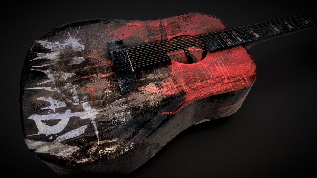 Old Guitar Acoustic "Custom" Gibson Hummingbird