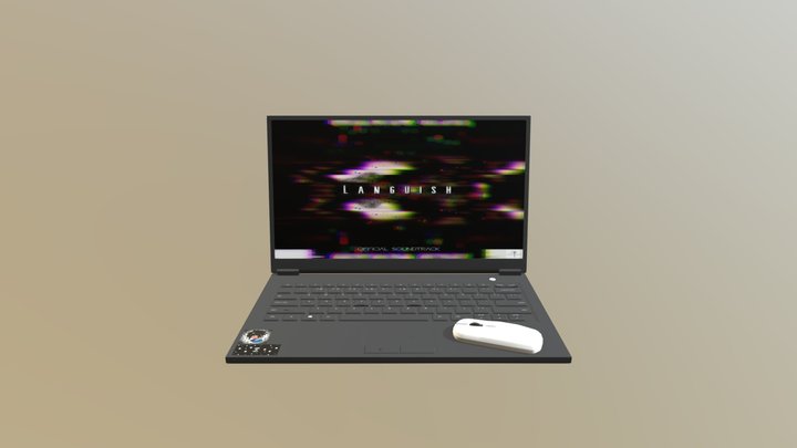 College Laptop 3D Model