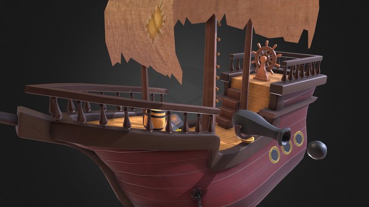 Pirate Ship 3D Model