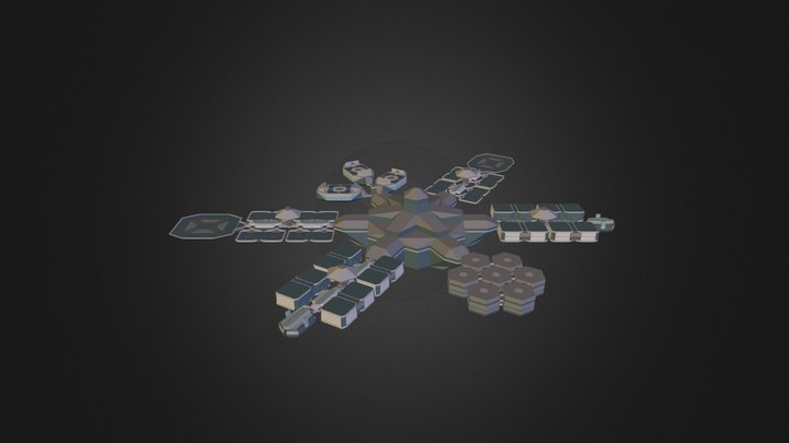 Hexastation-Navy_Blue 3D Model