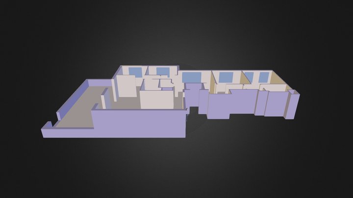 180m2 ground 3D Model