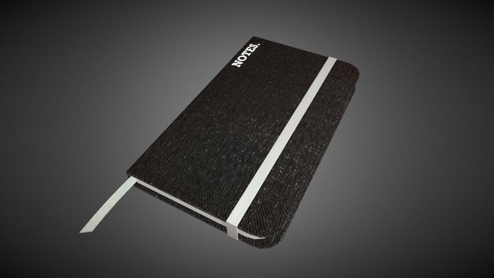 Notebook (black+white) 3D Model