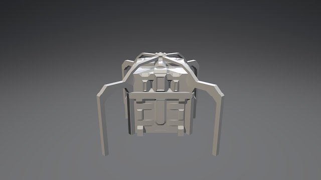 SciFi Building 3D Model