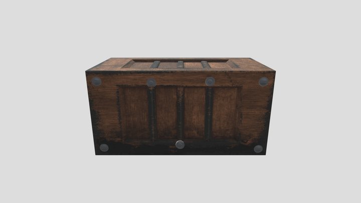 014 Crate with Texture 3D Model