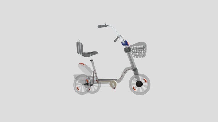 Modelo azul transparente 3D Model