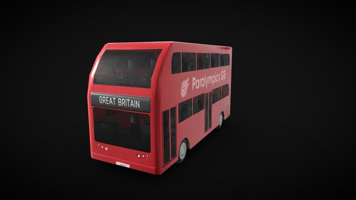 Great Britain Bus 3D Model