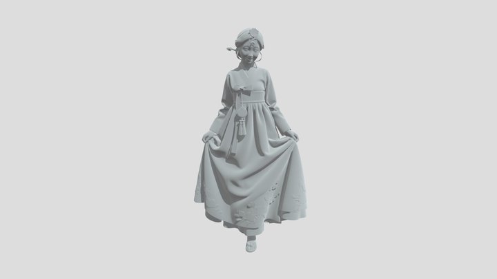 한복1 3D Model