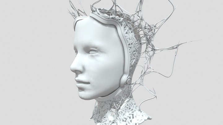 Bio Punk Crown 3D Model