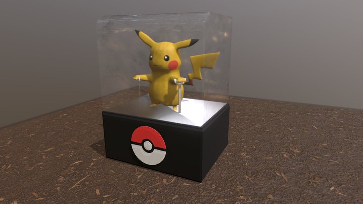 Pikachu Figurine 3D Model