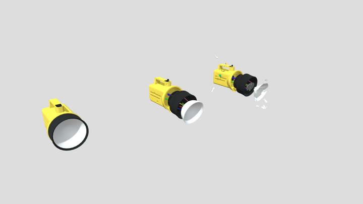 ДЗ повреждения - фонарик 3D Model