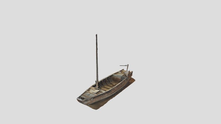 1091024 木船 3D Model