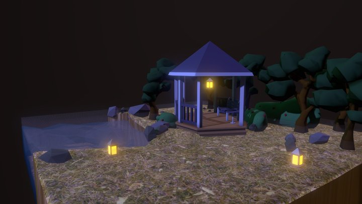 Lakeview Gazebo 3D Model