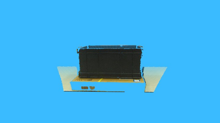 NYX650/NYX660 1m black plastic box 3D Model
