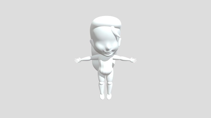 Personaje Chibi - Medina Tressens Elina 3D Model