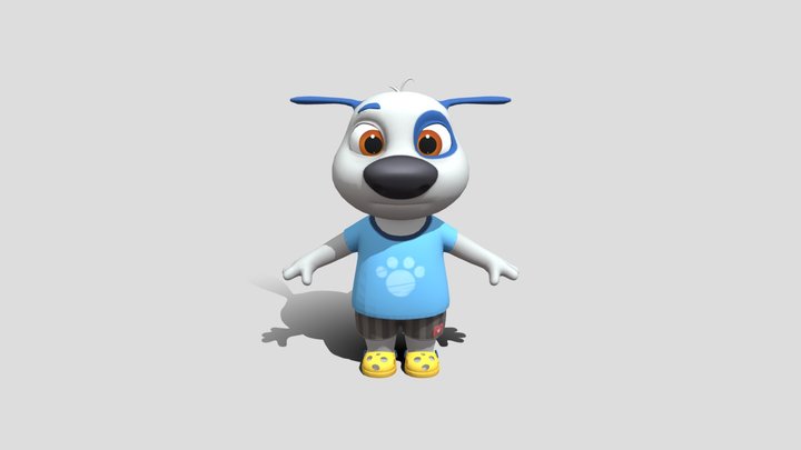 Hank - My Talking Tom Friends 2 3D Model