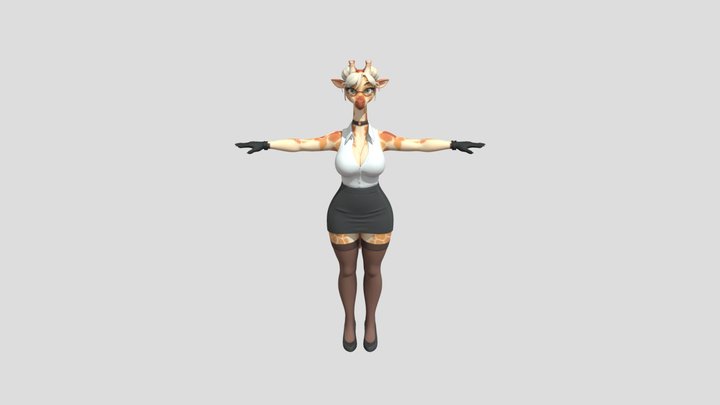 Giraffe Chic – Modello 3D gratuito STL