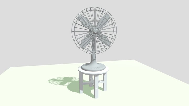 Table fan 3D Model