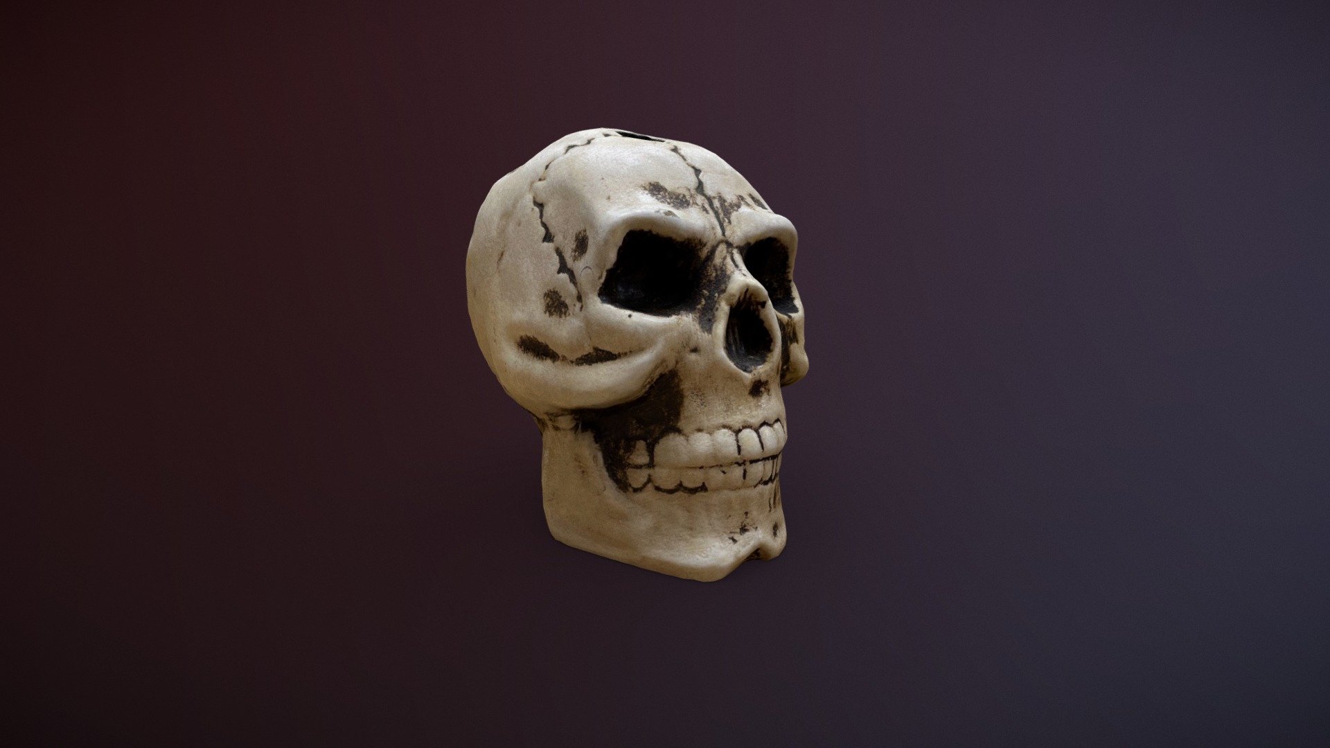 Skull Pencil Holder Scan