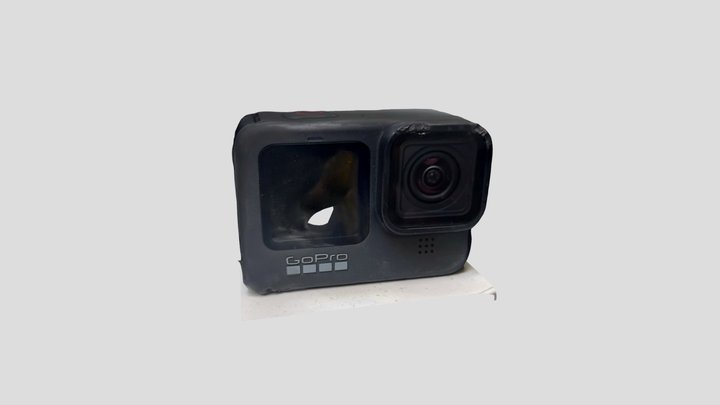 Damaged GoPro Hero 9 3D Model