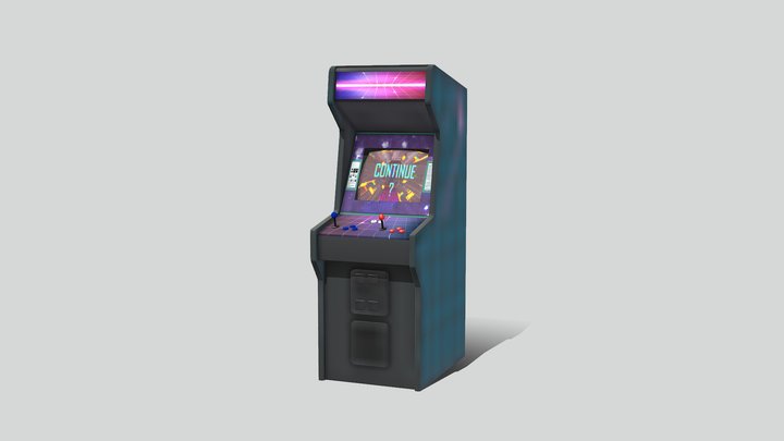 Arcade Cabinet 02 - Digital Wizard 3D Model