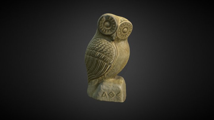 Owl of Athena 3D Model