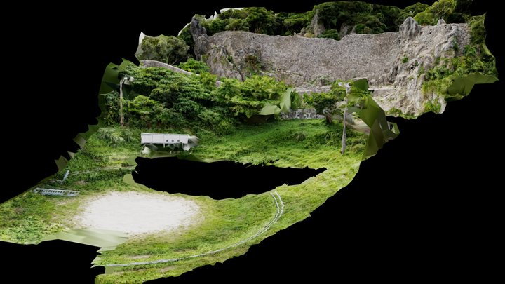 Okinawa Agena Bullfighting Arena 3D Model