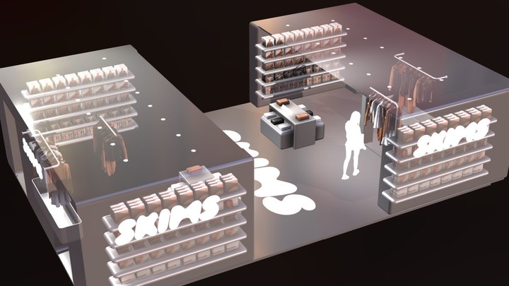 Pop up store – Modello 3D gratuito STL