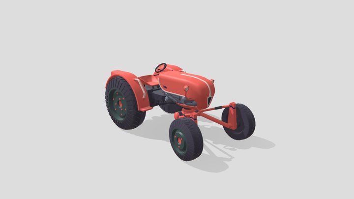 Traktor DZ 3D Model