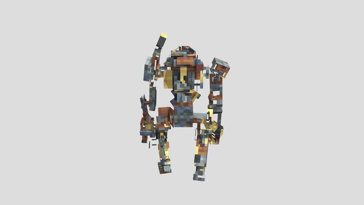 minecraft-dog 3D Model