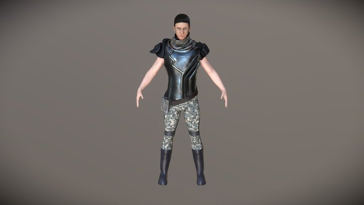 1st character 3D Model