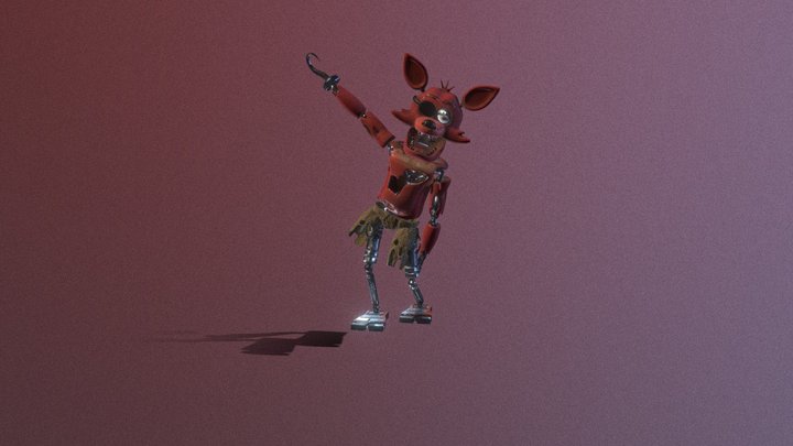 Foxy five nights at freddy's 3D Model