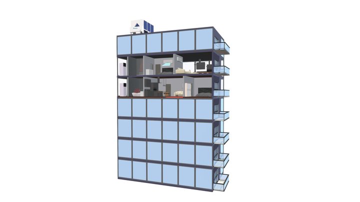 Collective housing solution 3D Model
