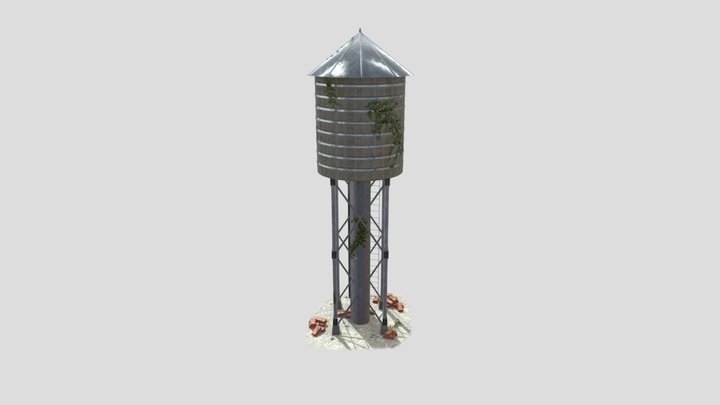 Water Tower 3D Model