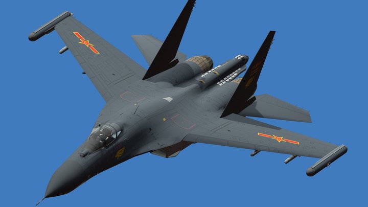 Shenyang J-11 3D Model