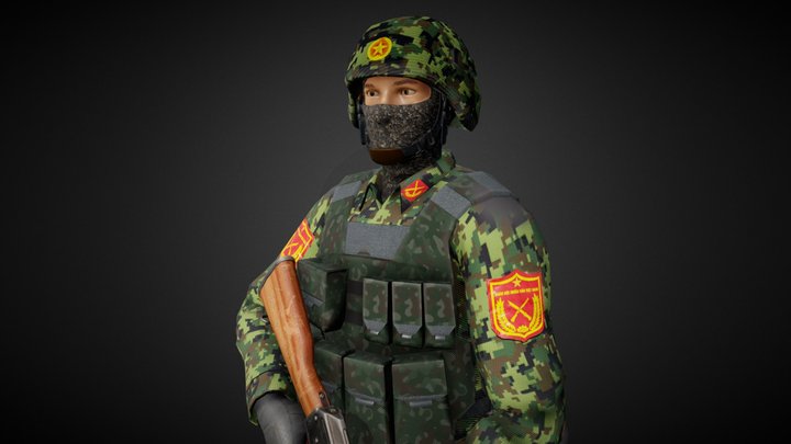Viet Nam Army 3D Model