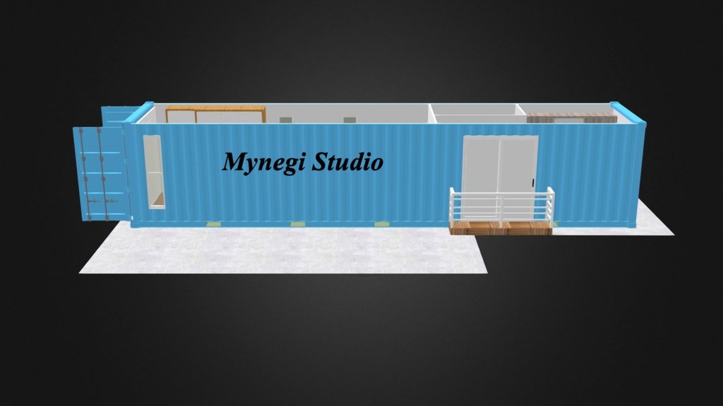 Mynegi Studio Projeto Casa Container 40 Pés - 3D model by ...