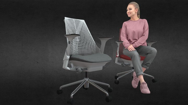 Herman Miller Sayl Chairs 3D Model 3D Model