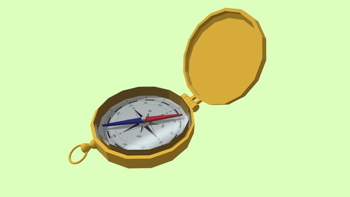 Compass_Lowpoly 3D Model