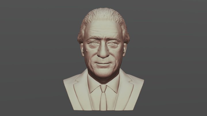 Robert De Niro bust for 3D printing 3D Model