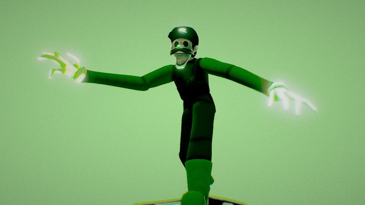 Mr_LX (Luigi) Free Model 3D plus Animation(H&H).