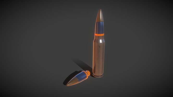 30mm (x170mm) Cannon 3D Model