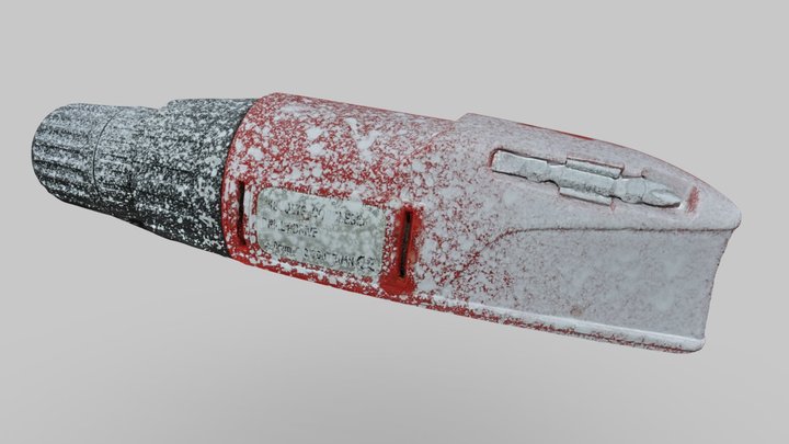 Red_Drill_obj 3D Model