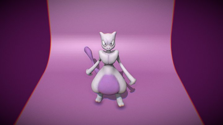 Mewtwo 3D Model