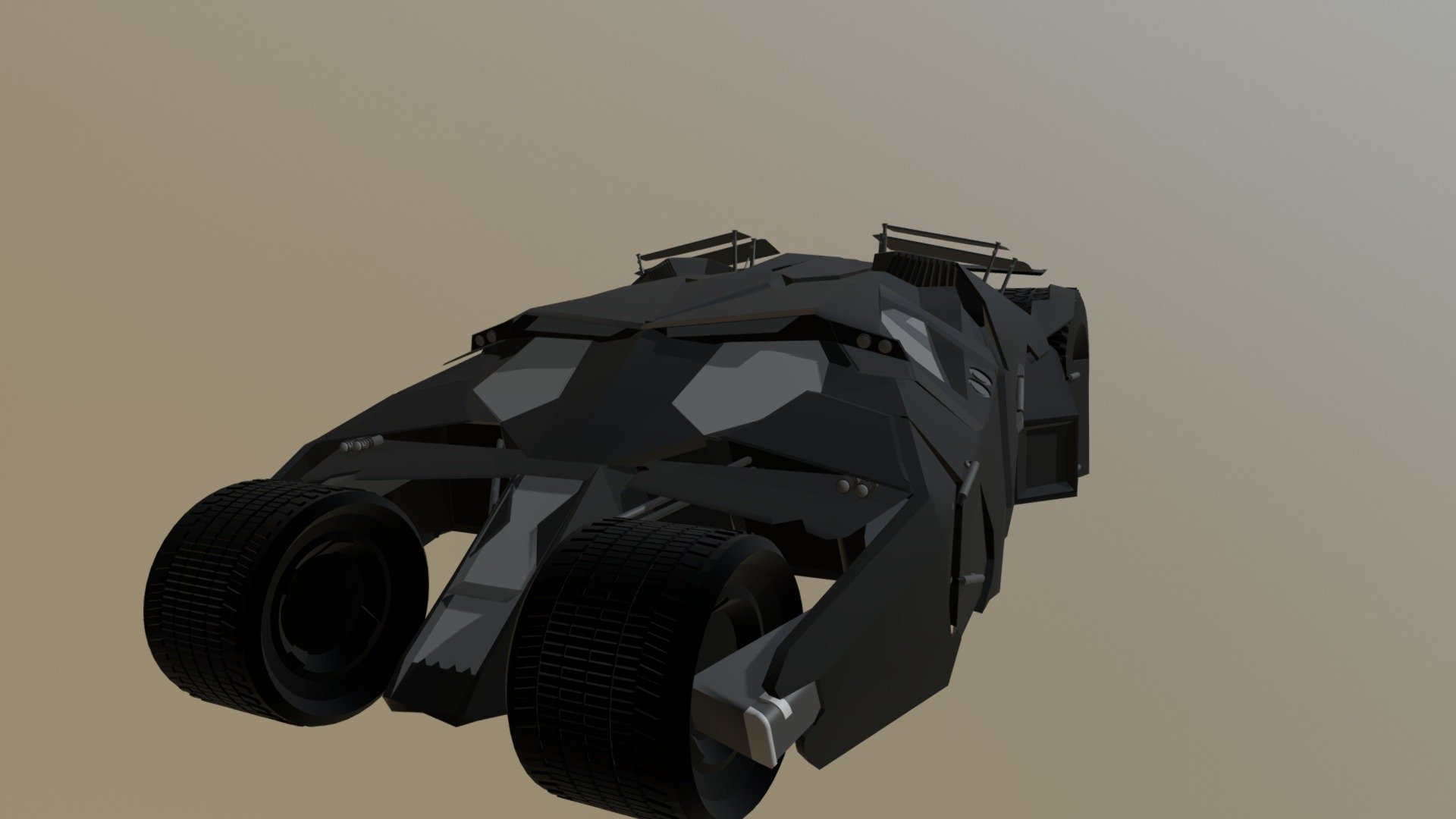 Batmobile - 3D model by Kuba (@s12942) [f3b63a5] - Sketchfab