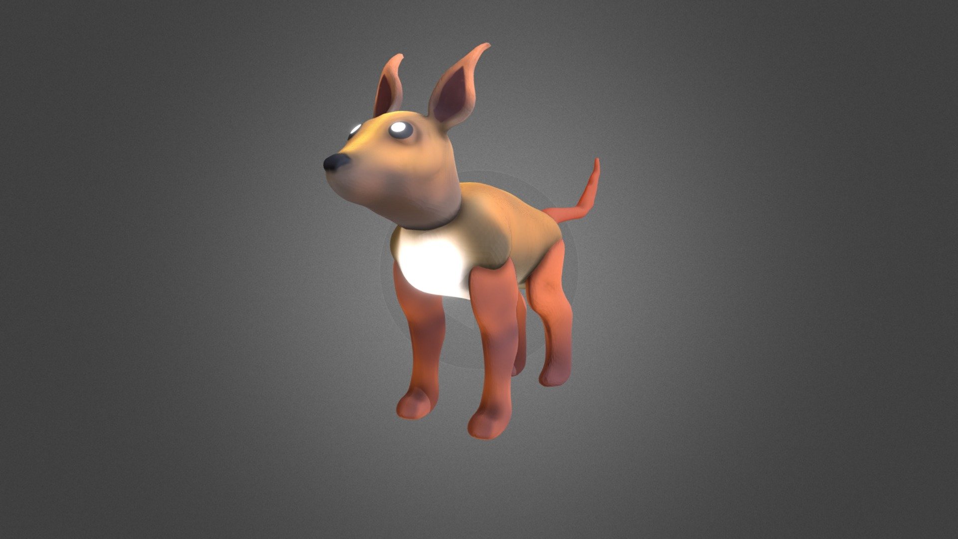Cute Dog-Fox with animation