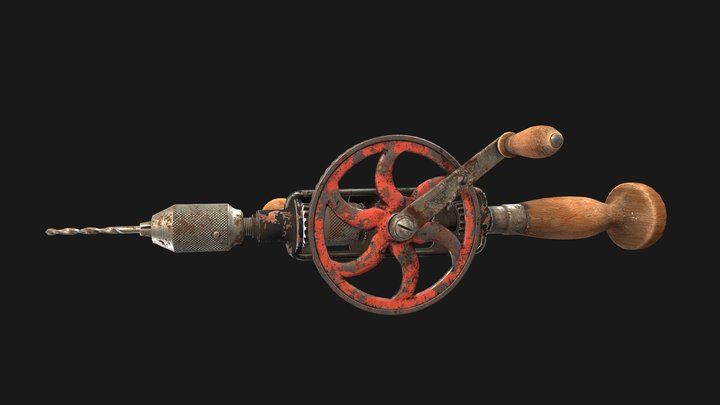 Millers Falls No.980 Hand Drill 3D Model